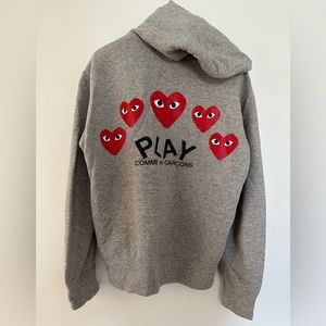 CDG Comme des Garçons PLAY full zip hoodie
